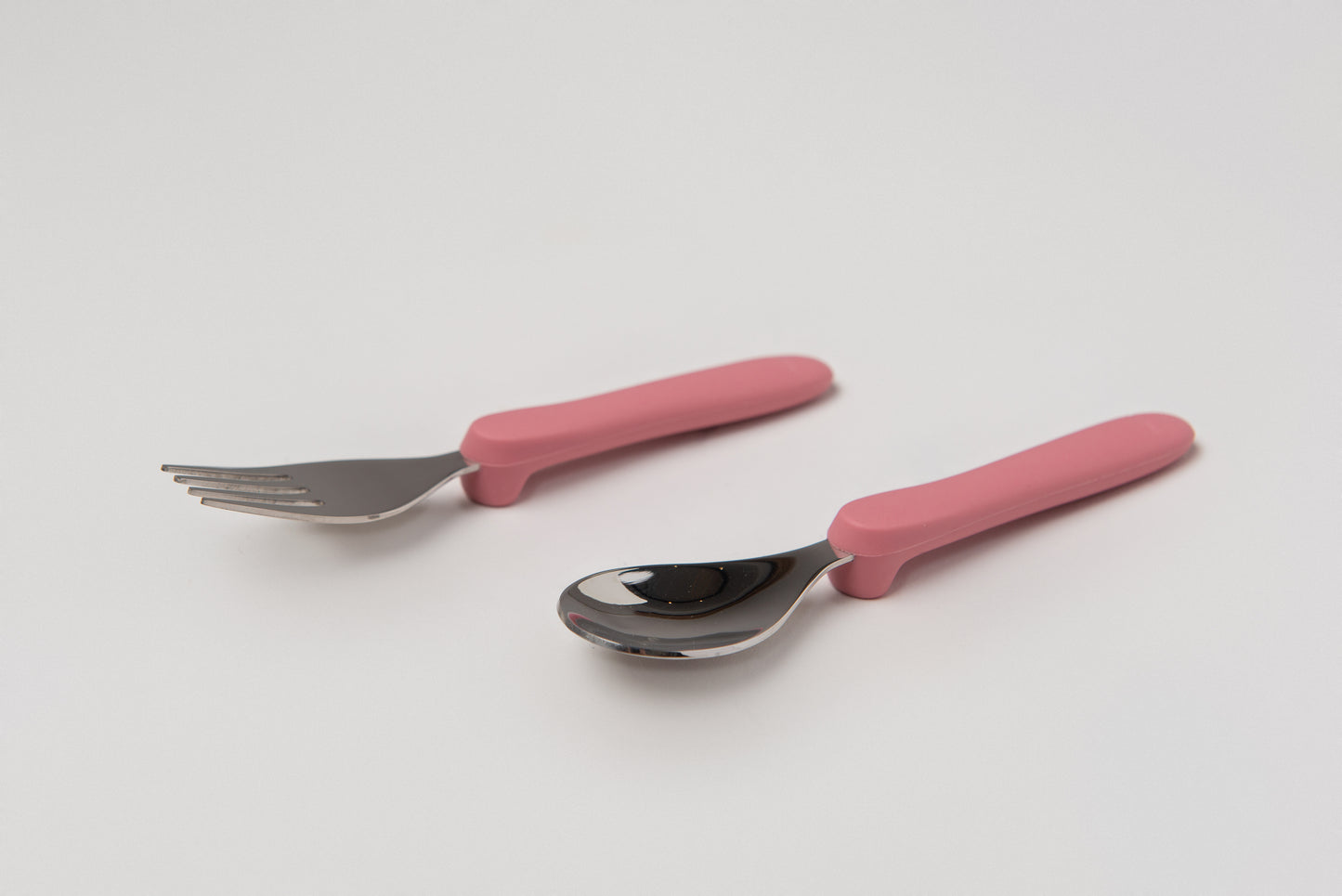 Stainless Steel & Silicone Toddler Cutlery Set