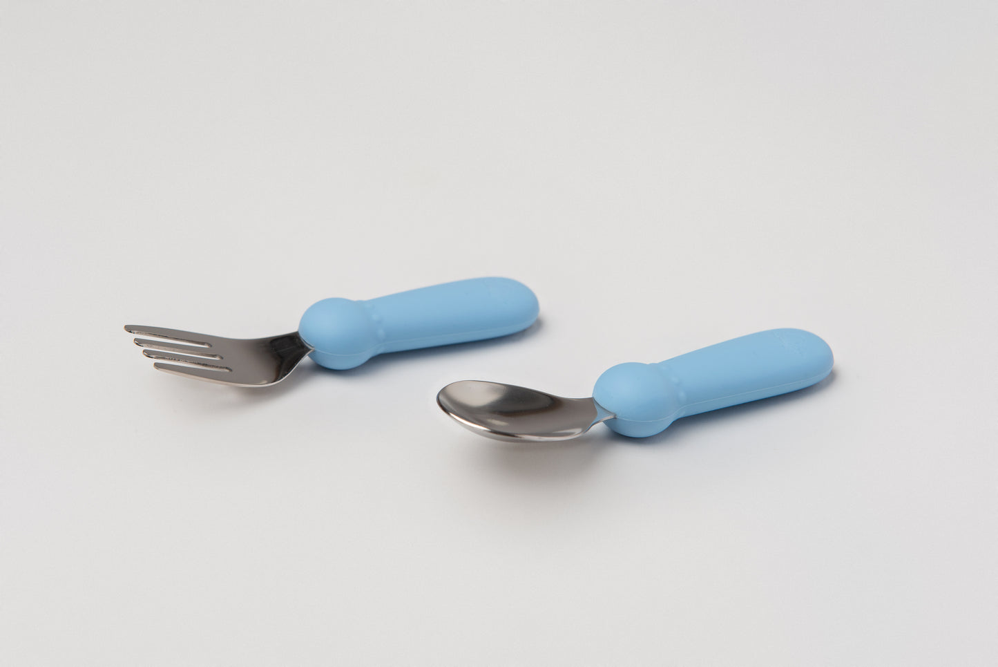 Stainless Steel & Silicone Baby Cutlery Set