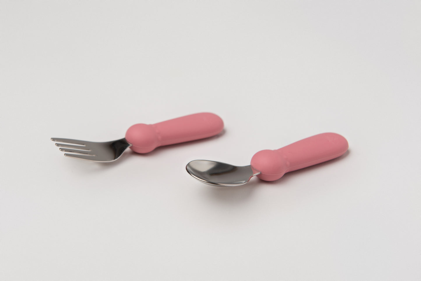 Stainless Steel & Silicone Baby Cutlery Set